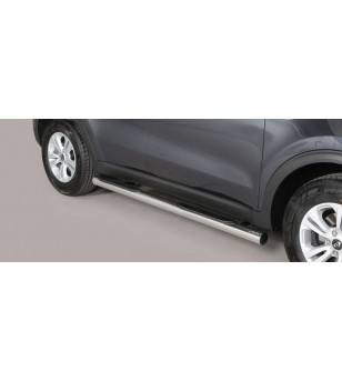 Sportage 16- Grand Pedana (Side Bars with steps) Inox - GP/403/IX - Lights and Styling