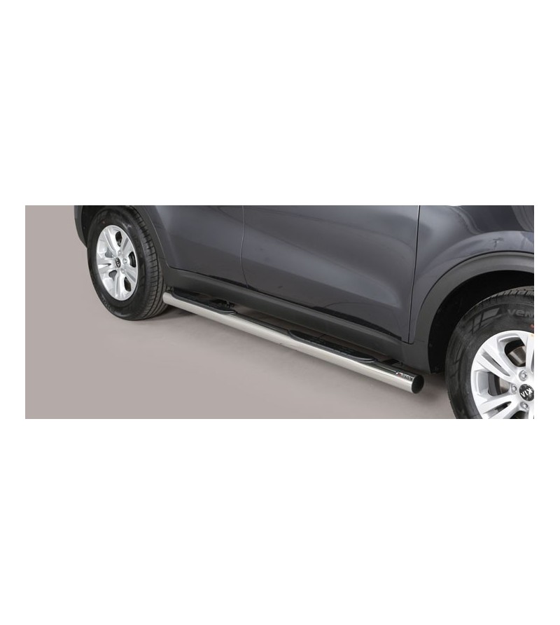 Sportage 16- Grand Pedana (Side Bars with steps) Inox - GP/403/IX - Lights and Styling