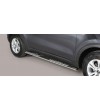 Sportage 16- Oval Design Side Protections Inox - DSP/403/IX - Lights and Styling