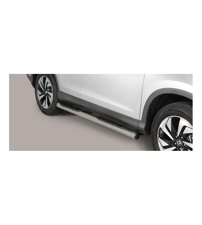 CR-V 16- Grand Pedana (Side Bars with steps) Inox - GP/405/IX - Lights and Styling