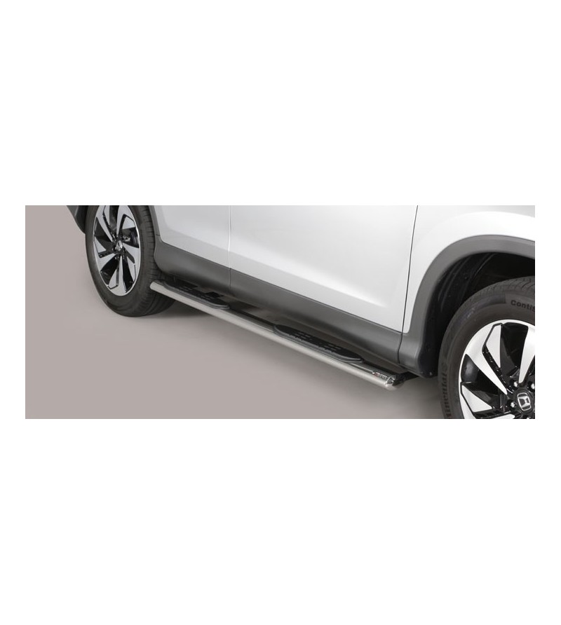 CR-V 16- Oval grand Pedana (Oval Side Bars with steps) Inox - GPO/405/IX - Lights and Styling