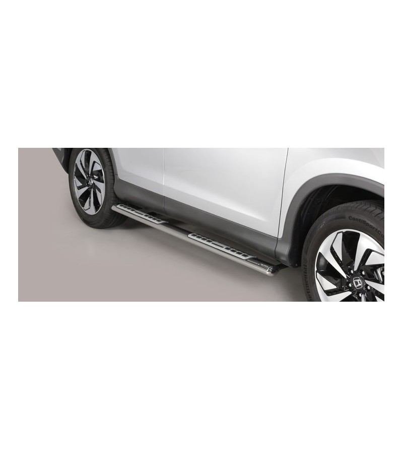 CR-V 16- Oval Design Side Protections Inox - DSP/405/IX - Lights and Styling