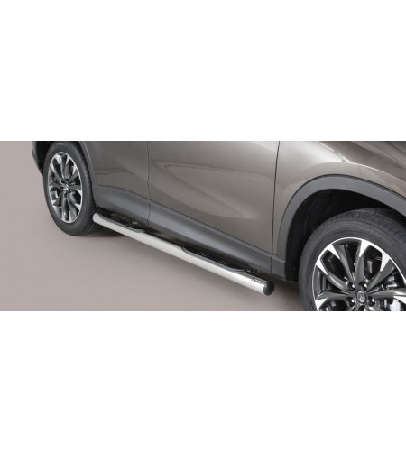 CX-5 15- Grand Pedana (Side Bars with steps) Inox - GP/310/IX - Lights and Styling