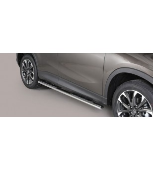 CX-5 15- Oval grand Pedana (Oval Side Bars with steps) Inox - GPO/310/IX - Lights and Styling