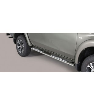 Fullback D.C. 16- Oval Design Side Protections Inox - DSP/406/IX - Sidebar / Sidestep - Verstralershop