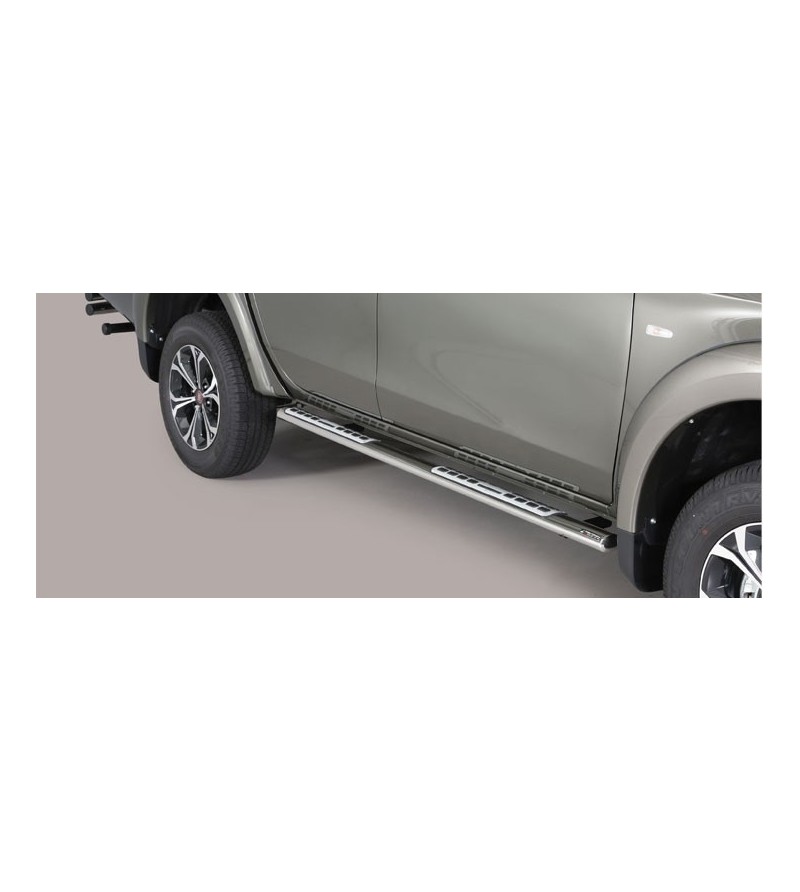 Fullback D.C. 16- Oval Design Side Protections Inox - DSP/406/IX - Lights and Styling