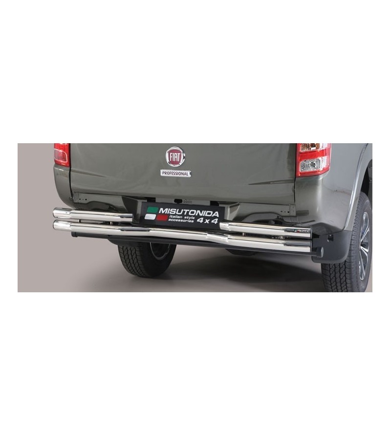 Fullback D.C. 16- Double Bended Rear Protection Inox - DBR/406/IX - Lights and Styling