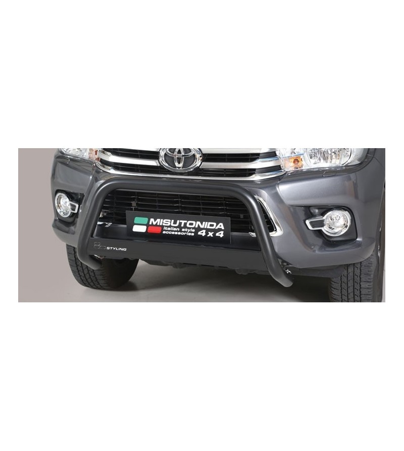 TOYOTA HILUX 16+ EC Approved Medium Bar Black Coated - EC/MED/410/PL - Bullbar / Lightbar / Bumperbar - Verstralershop