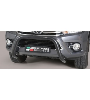 TOYOTA HILUX 16+ EC Approved Super Bar Inox Black Coated - EC/SB/410/PL - Lights and Styling