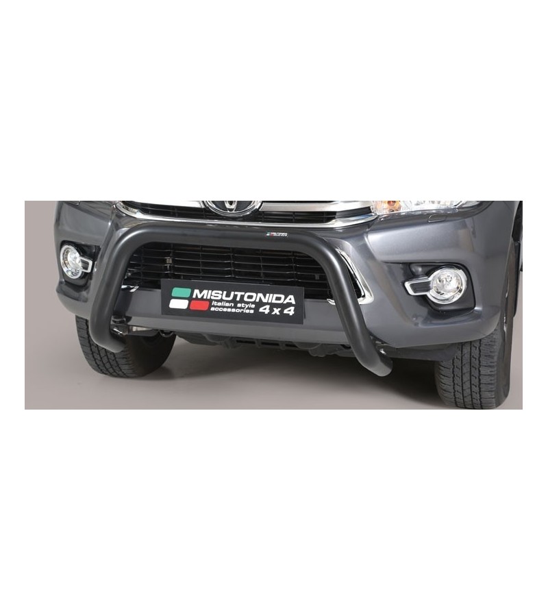 TOYOTA HILUX 16+ EC Approved Super Bar Inox Black Coated - EC/SB/410/PL - Bullbar / Lightbar / Bumperbar - Verstralershop