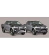 TOYOTA HILUX 16+ Double Bended Rear Protection Inox - DBR/410/IX - Lights and Styling