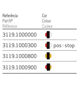 SIM 3119 Positionslampa Orange - 3119.1000800 - Lights and Styling