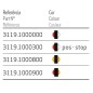 Breedtelamp - SIM - 3119 Small - 2.9" - 7.3cm - Amber/Rood - 12V-24V