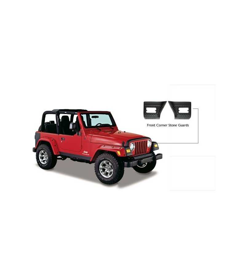 Jeep Wrangler Tj 1997-2006 Trail Armor Front Corners - 14007 - Other accessories - Verstralershop