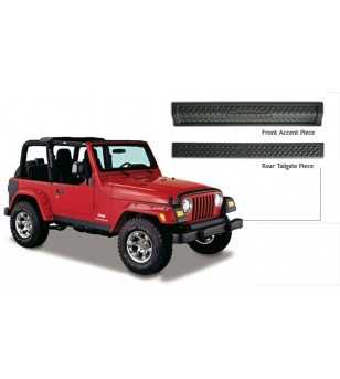 Jeep Wrangler Tj 1997-2006 Trail Armor Front Accent Piece & Rear Tailgate Piece