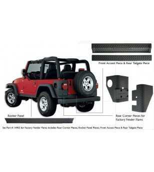 Fits Jeep Wrangler Tj Jk 97-18 Quick Release Relocation Side