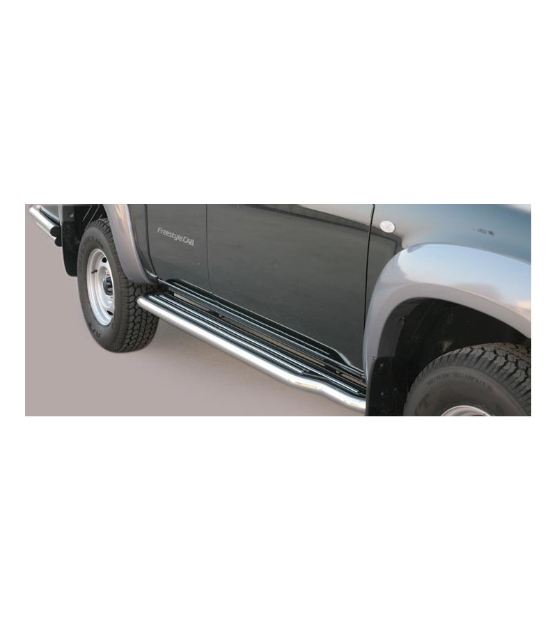 Mazda B2500 2006-2009 Freestyle Side Steps - P/195/IX - Lights and Styling