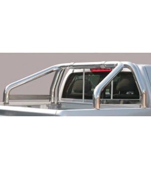 Nissan King Cab 1998-2001 Roll Bar on Tonneau  - 2 pipes inscripted