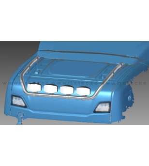 SCANIA R/S/G/P Serie 16+ ROOF LAMP HOLDER TOP - Normal & High roof - 864610 - Roofbar / Roofrails - Verstralershop