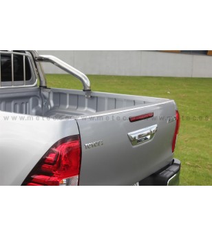 TOYOTA HILUX 16+ CARGO BED PROTECTOR Protector edge of tailgate pcs - 835665 - RVS / Chrome accessoires - Verstralershop