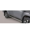 TOYOTA HILUX 16+ Oval grand Pedana (Oval Side Bars with steps) Inox - Double Cab - GPO/410/IX - Lights and Styling