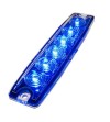 Blitzlampe Superdünn 6x1W LED Blau - 500364