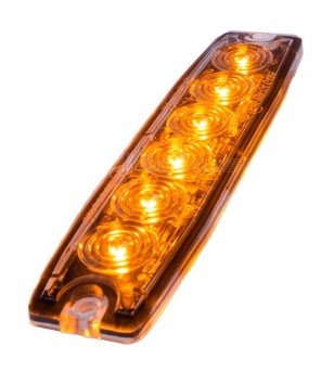 Blixtlampa Supertunn 6x1W LED Orange - 500363