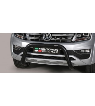 VW Amarok 16+ EC Approved Super Bar Inox BLACK - EC/SB/280/HL/PL - Bullbar / Lightbar / Bumperbar - Verstralershop