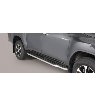 TOYOTA HILUX 16+ Sidesteps Inox - Double Cab - P/410/IX - Sidebar / Sidestep - Verstralershop