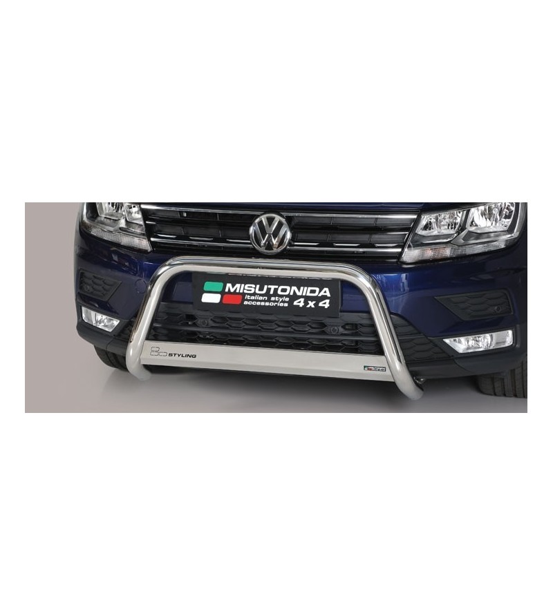 Tiguan 16- EC Approved Medium Bar Inox - EC/MED/409/IX - Lights and Styling