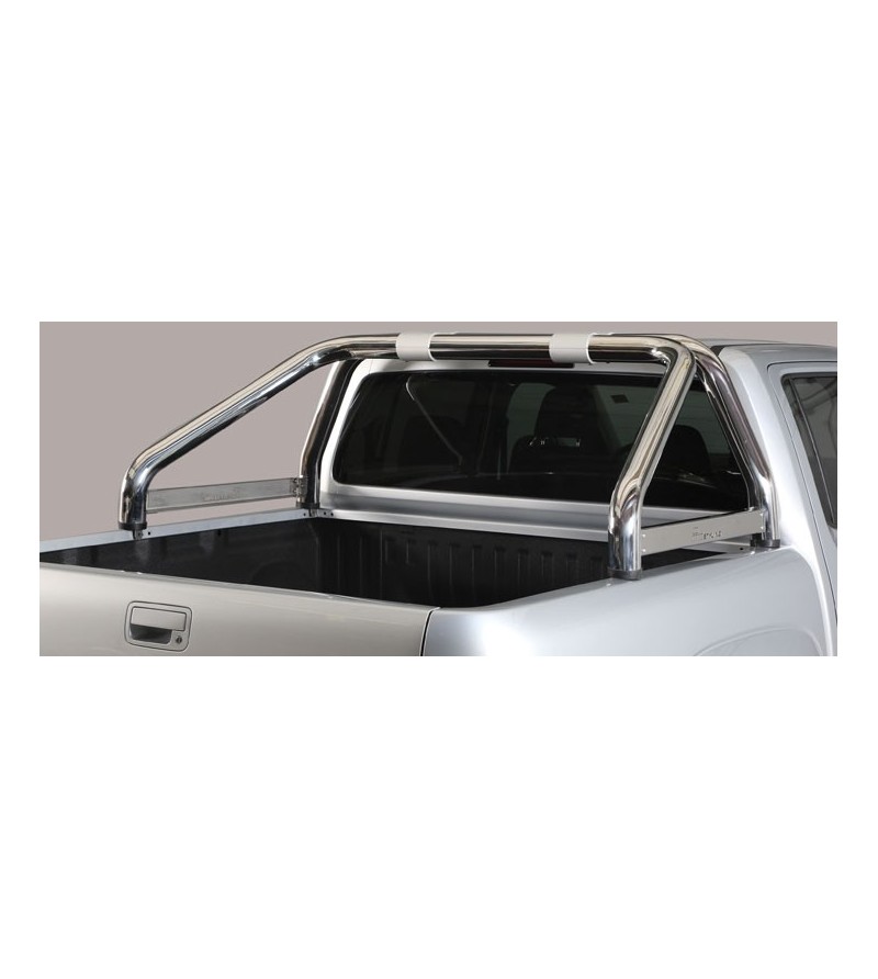 VW Amarok 16+ Roll Bar Mark on Tonneau Inox (2 pipes version) Ø 76mm - RLSS/K/2280/IX - Rollbars / Sportsbars - Verstralershop