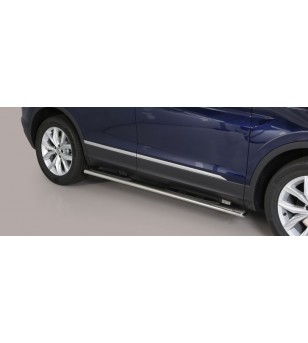 Tiguan 16- Oval Grand Pedana (Oval Side Bars with steps) Inox - GPO/409/IX - Lights and Styling