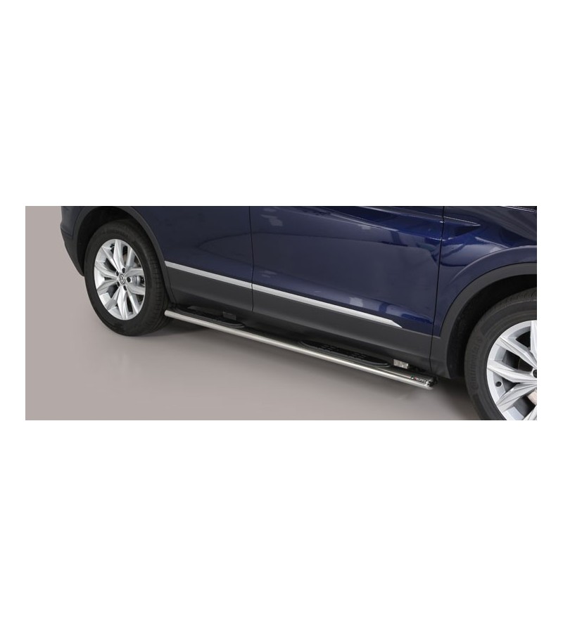 Tiguan 16- Oval Grand Pedana (Oval Side Bars with steps) Inox - GPO/409/IX - Lights and Styling