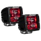 LED Lightbar - Rigid Industries - Radiance Pod - 3" - 7.5cm - Positionslicht Rot - Driving - Satz
