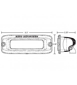Rigid SR-Q Back Up Light Set - 980033 - Verlichting - Verstralershop