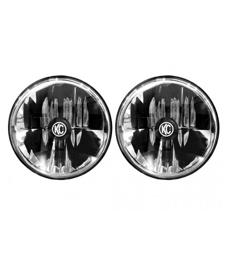 KC Hilites 7" GRAVITY LED - 2-STRÅLJUS - 40W Flerbjus - Universal / Jeep TJ 97-06 (ECE/PUNKT) - 42361
