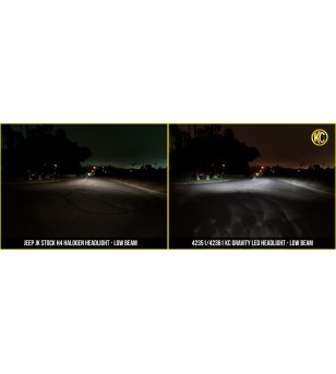 KC Hilites 7" GRAVITY LED - 2 Scheinwerfer - 40W Fahrlicht - Universal / Jeep TJ 97-06 (ECE/DOT) - 42361