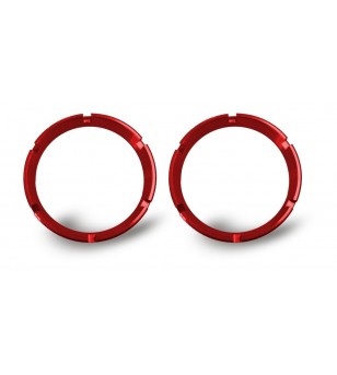 KC Hilites FLEX™ Red Bezel Rings (pair) - 30554