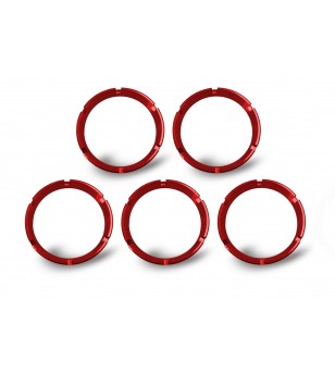 Rode Bezel Rings voor de KC Hilites FLEX™ LED Lights (5 pack) - 30564