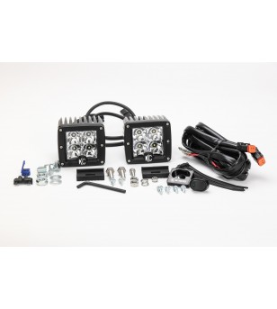 KC 3'' C-SERIES C3 LED PAIR PACK SYSTEM SPOT - 330 - Lights and Styling