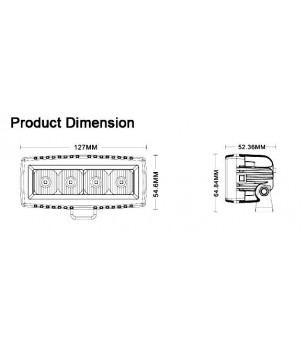 AngryMoose SINGLE 5 4'' spot - SR1-5-4S - Lights and Styling