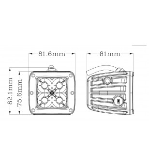 AngryMoose DOUBLE 10  2'' spot - DR-10-2S - Lighting - Verstralershop