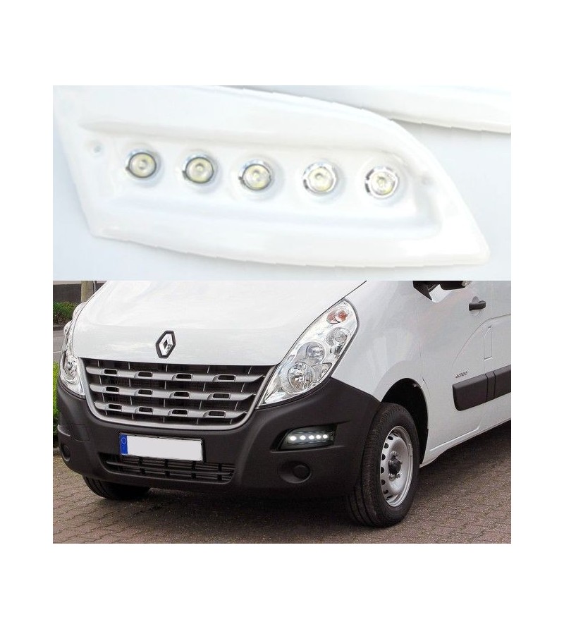 Renault Master 2010- Day Time Running Light Kit POD White - LP-MAS10WW