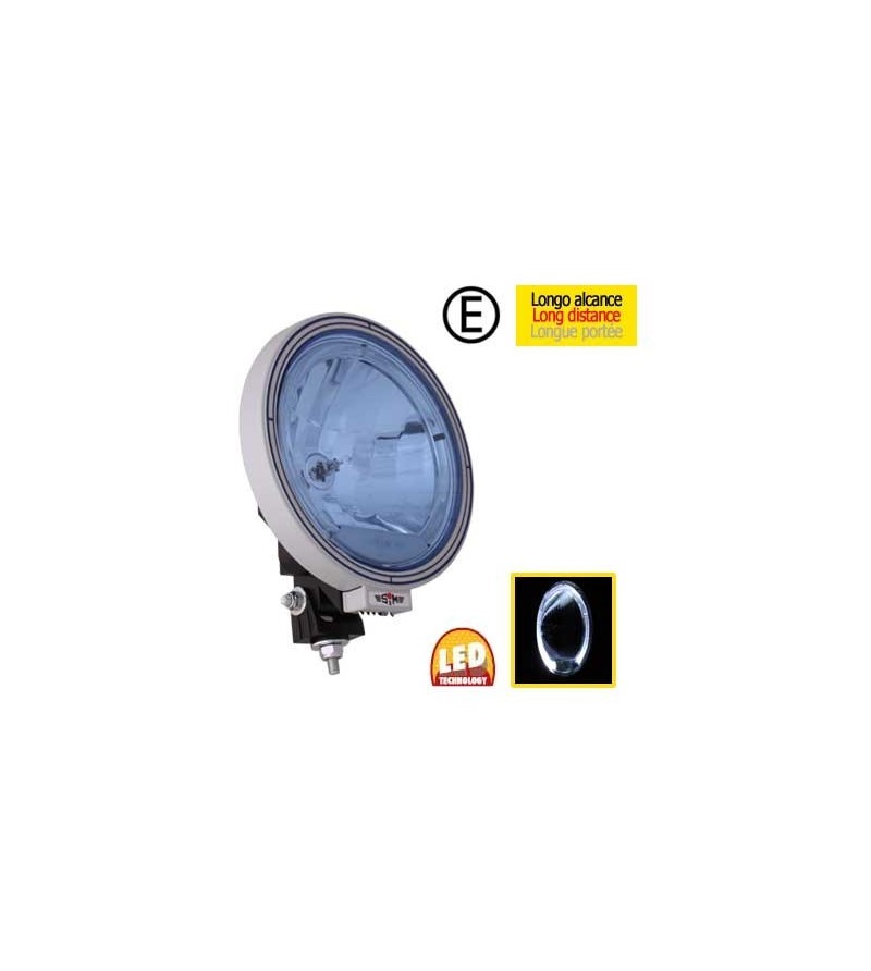 Verstraler - SIM - 3227 - Full LED - 8.8" - 22.3cm - Blauw - Matzilver - Celis - Positielicht Wit - Driving Verstraler - SIM - 3227 - Full LED - 8.8" - 22.3cm - Blauw - Matzilver - Celis - Positielicht Wit - Driving
