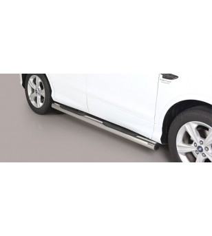 Kuga 17- Grand Pedana (Side Bars With steps) inox - GP/420/IX - Lights and Styling