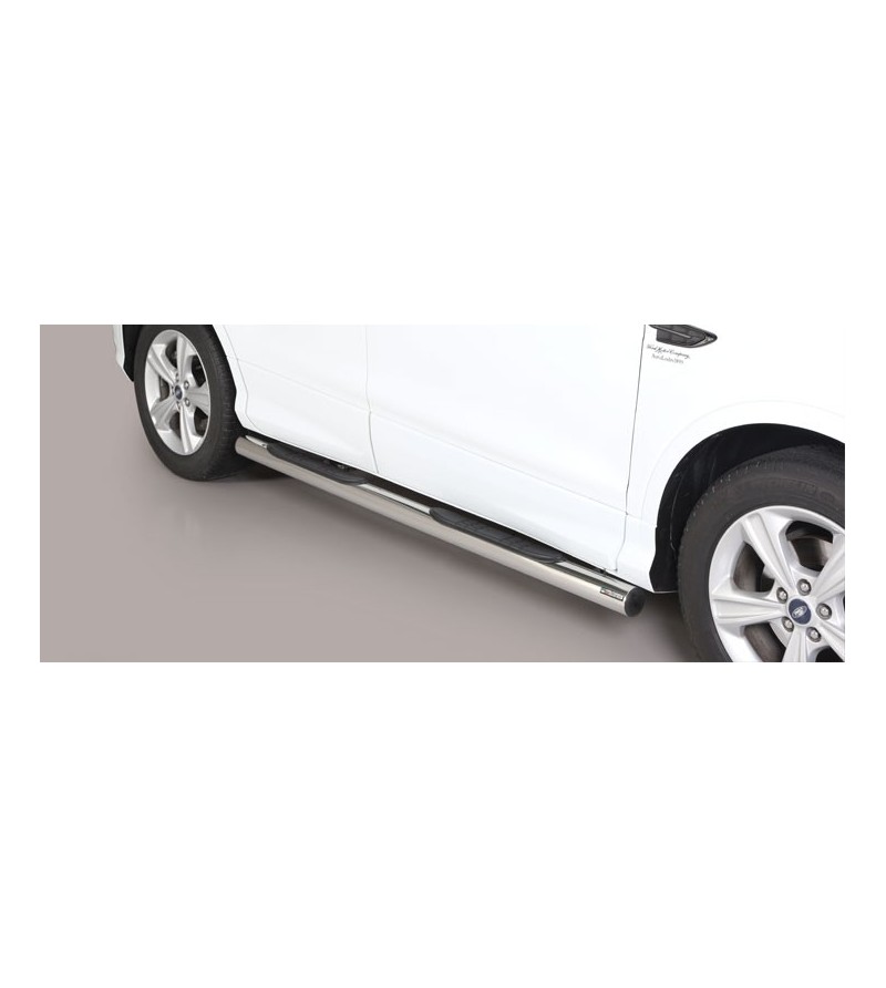 Kuga 17- Grand Pedana (Side Bars With steps) inox - GP/420/IX - Lights and Styling