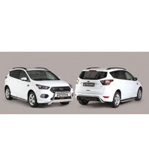 Kuga 17- Grand Pedana (Side Bars With steps) inox - GP/420/IX - Lights and Styling