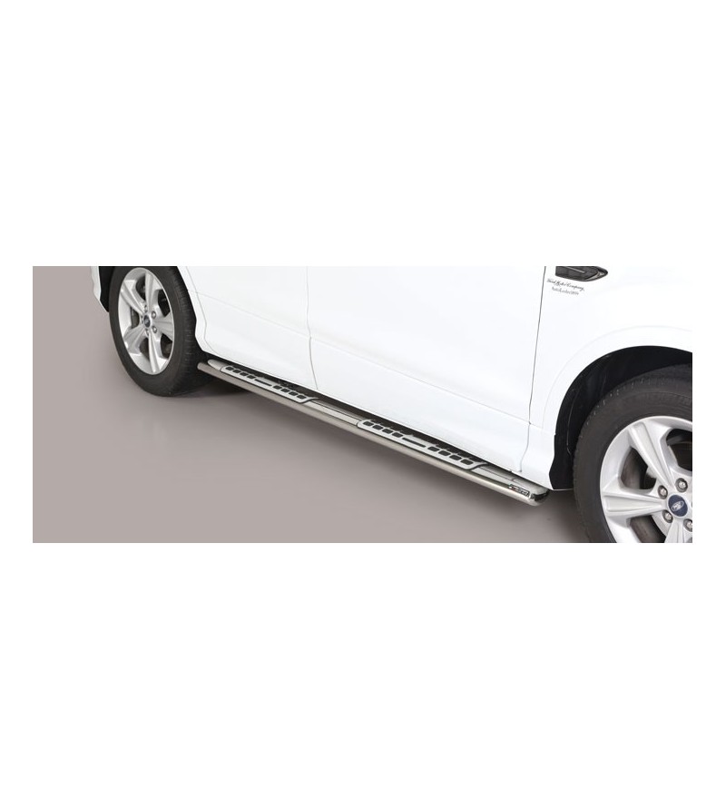 Kuga 17- Oval Design Side Protections Inox - DSP/420/IX - Lights and Styling