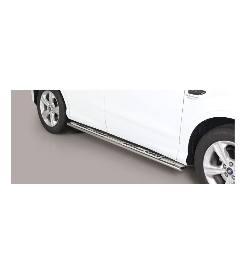 Kuga 17- Oval Design Side Protections Inox - DSP/420/IX - Sidebar / Sidestep - Verstralershop