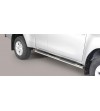 TOYOTA HILUX 16+ Oval grand Pedana (Oval Side Bars with steps) Inox - Extra Cab - GPO/418/IX - Lights and Styling